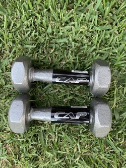 TWO 5lb Weights Dumbbells 10lbs total workout fitness gym