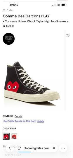 Comme Des Garcons PLAY x Converse