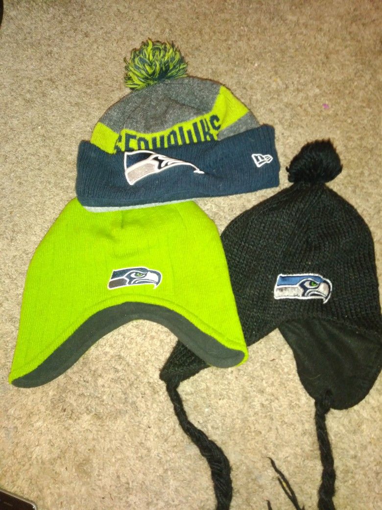 Seahawks Asult Beanie Bundle