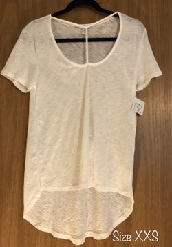 NEW Women’s XXS T-Strap Tee White