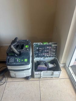Festool vacum ct15e and sander rts400 combo