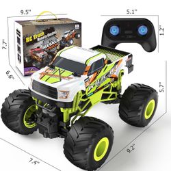 Scientoy Remote Control Car, 20KM/H Monster Truck Toys for Ages 5-7, 1:16 Scale All Terrain RC Cars for Boys & Girls Age 4-7, 2.4Ghz Off Road RC Truck