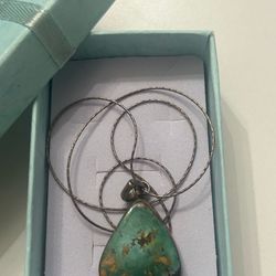 Nice TURQUOISE Silver CHAIN - $80 - Vintage 