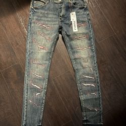 purple jeans size 38