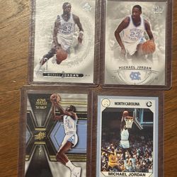 Jordan North Carolina Cards Mint Lot Of 4