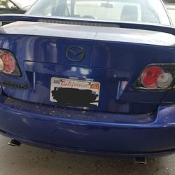 Factory Mazda 6 Trunk Spoiler With LED 3rd Brake Lights.  Blue Metalic Color.  Excellent Condition. 