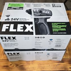 Flex 24V  Brushless Compact Cordless 1/4 Inch Hex Impact Driver Kit NEW
