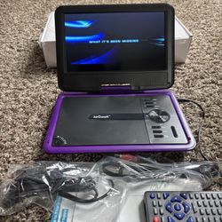 ieGeek 11.5" Portable DVD Player for Kids and Car, 9.5" Eye-Protective Screen with 5 Hours Rechargeable Battery, Support Sync TV/USB/SD Card and Multi