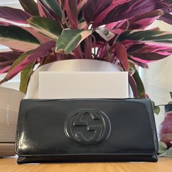Gucci Vintage Y2K Patent Leather Wallet - Excellent Condition 
