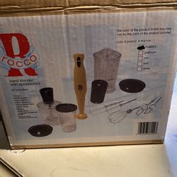 New ROCCO Hand Blander/ Accessories ( Trop & Decatur 