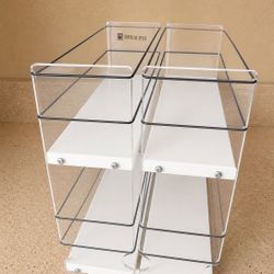 Acrylic Pull-Out Drawer Organizer (Set of 2) – Clean & Functional