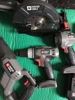 Drill,saw Saw,circular Saw, Flashlight, 2 Battery, 1 Charger