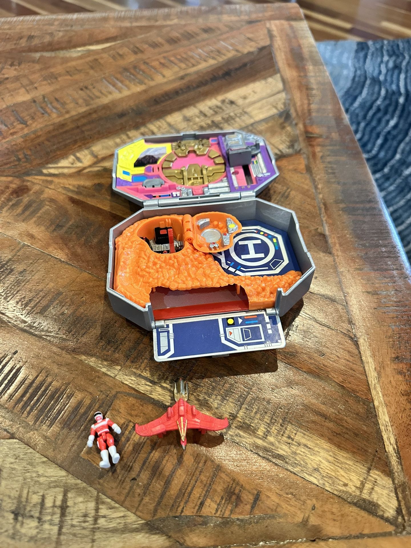 Mighty Morphin Power Rangers Pink Micro Playset Morpher Thunderbird 1995 Bandai