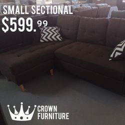 Small Brown Sectional 