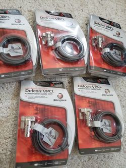 TARGUS LAPTOP COMPUTER PROJECTOR SECURITY LOCKS all 5 for 10 dollars