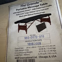 The Grande Portable Massage Table