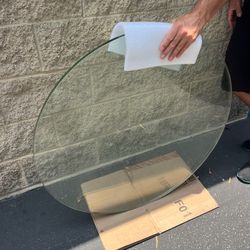 MUST SELL replacement clear glass table top tabletop round 36”