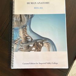 Human Anatomy (Biology 204 IVC) Work Book