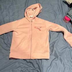 Pink Puma Zip Up Jacket 
