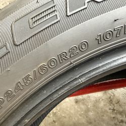 245/60/20 Bridgestone (4 Tires) $200.00/ALL 4 // TOYOTA 4Runner Tires