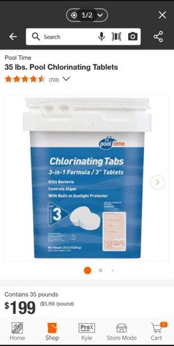 Chlorine tablets