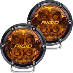 NEW Rigid Industries 360-Series 4 Inch Spot with Amber PRO Lens - Pair FOR TRUCK JEEP SUV UTV SXS ATV (We Finance)