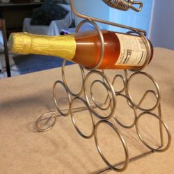 $5 Brush Silver Wine Rack Table Top