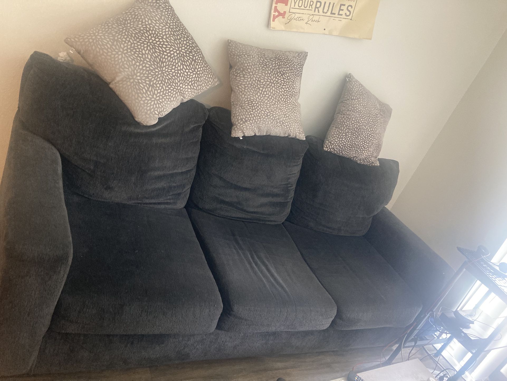 Dark gray Couch Fairly New