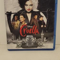 5 DISNEY BLU RAY MOVIE. CRUELLA BLU RAY ONLY. NO DIGITAL. $5 OR TRADE FOR A MOVIE TITLE I DO NOT ALREADY OWN.