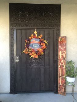 Happy Fall Y”all 6  Ft Solid Wood Sign Custom