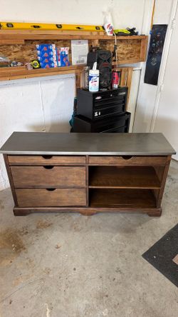 World Market Wood/Metal Storage Console / Cabinet