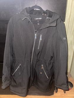 Calvin Klein Women’s Black Hooded Jacket – XL