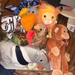 Ty Beanie Babies Lot of 9 Animals