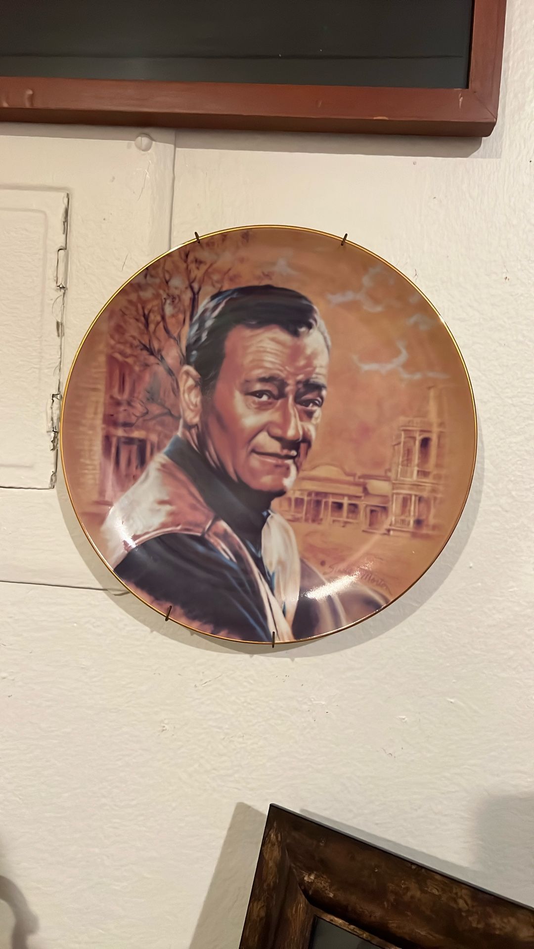 John Wayne Antique Plate
