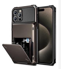 Vofolen for iPhone 15 Pro Case with Card Holder