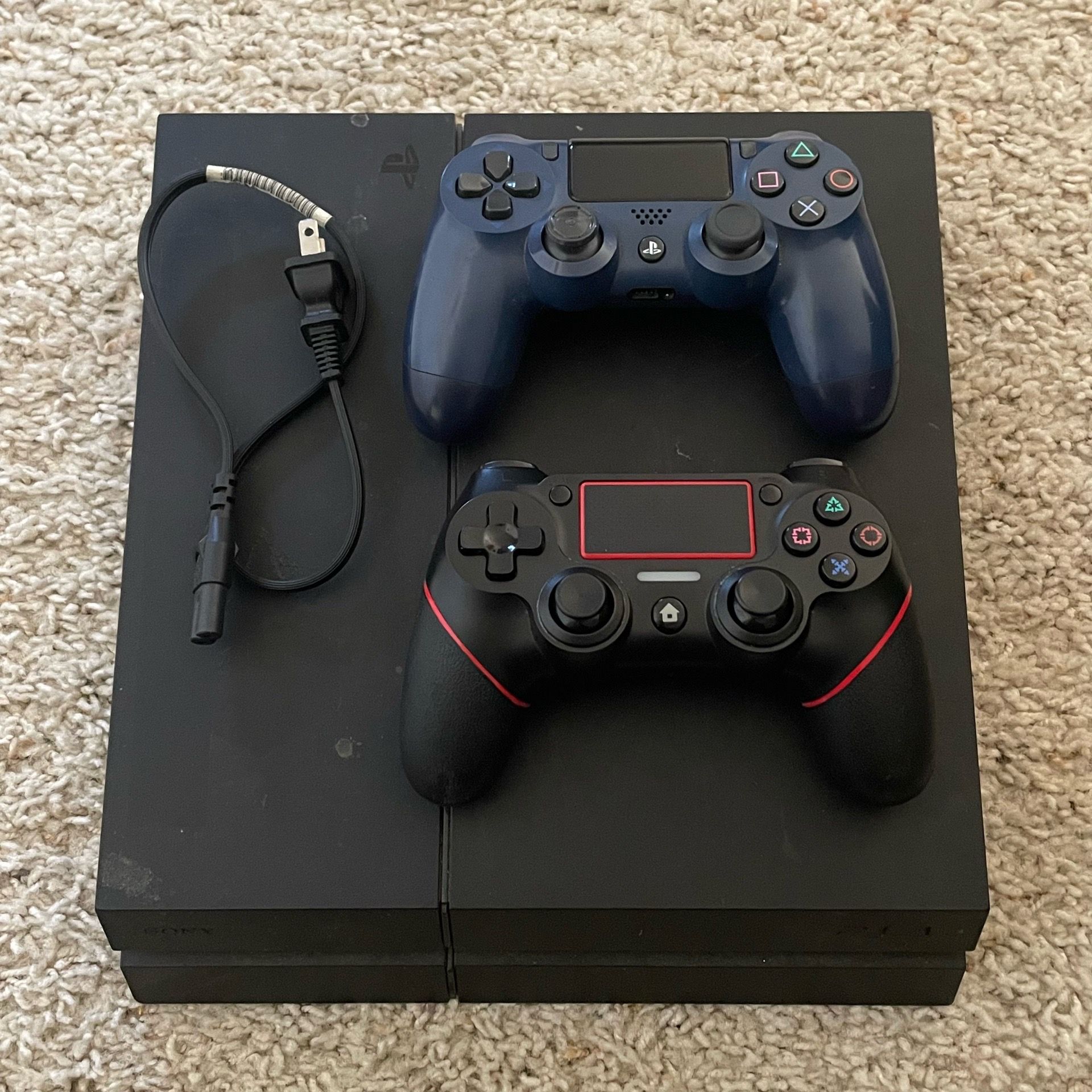 Sony PlayStation 4 PS4 + 2 controllers for sale or trade