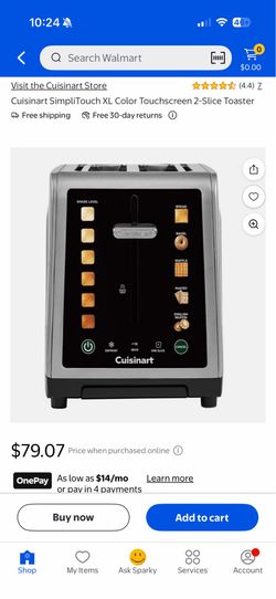 Cuisinart SimpliTouch XL Color Touchscreen 2-Slice Toaster