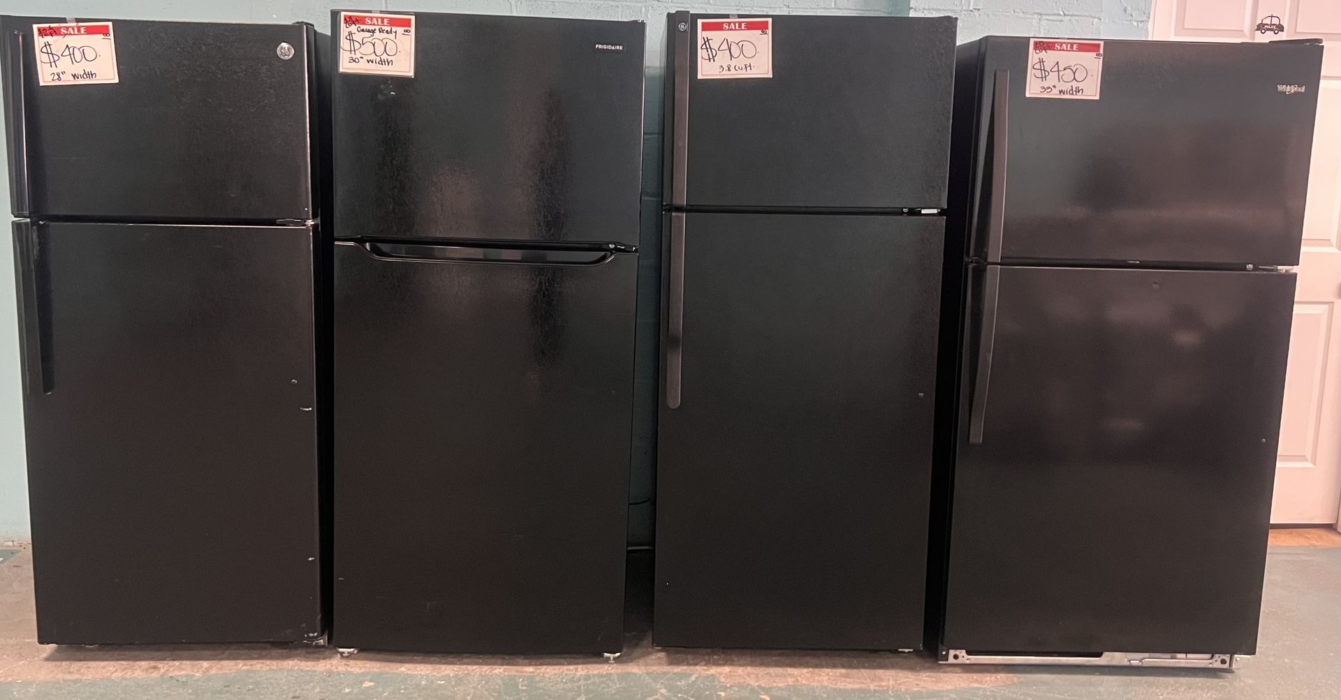 HUGE VARIETY OF STAINLESS & BLACK TOP& BOTTOM FRIDGES