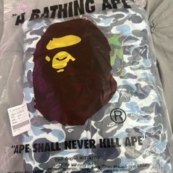 Blue Bape Hoodie 