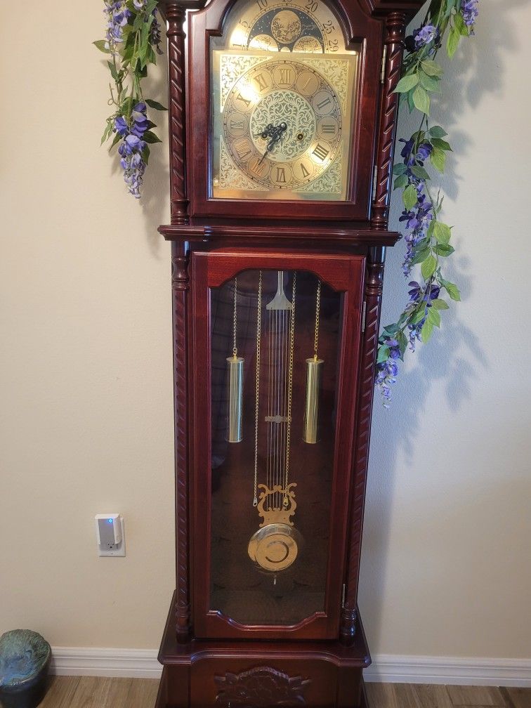 Grandfather Clock Perfect Condition Everything Works