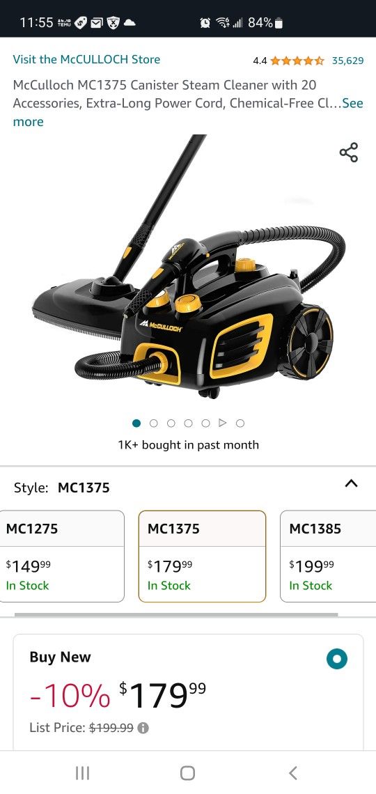 Steamer Mcculloch Mc1375