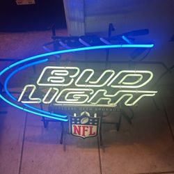 Neon NFL Bud Light Sign