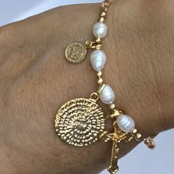 elegant religious bracelet