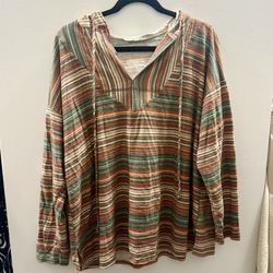 Size Large Striped Boutique Sweater 