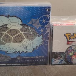 Pokemon Center Stellar Crown ETB and Booster Box Sealed