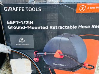Giraffe Tools Plastic 65-ft Stand Hose Reel