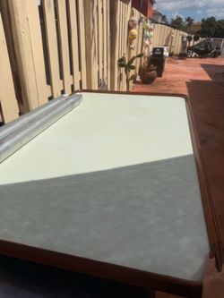 Boat Table with 2 Removable Pedestal Legs