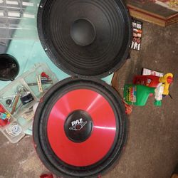 Two Pyle Driver 12 Inch Woofers 