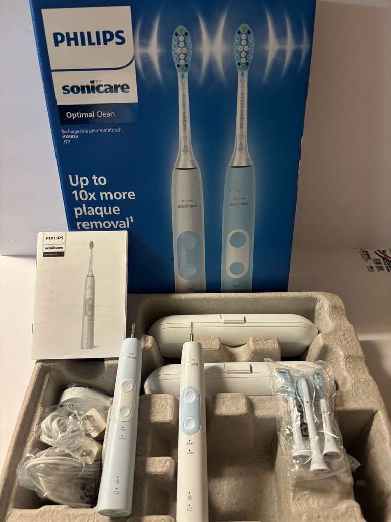 Philips Sonicare Optimal Clean Toothbrush Set – Open Box Like New