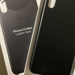 iPhone X/Xs Original Black Leather case Apple